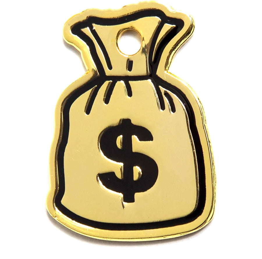 Money Bag ID Tag (Free Custom Engraving!) Charms Trill Paws 