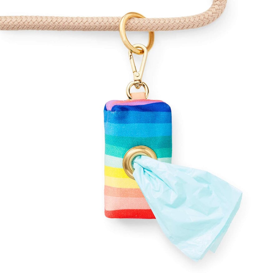 Over the Rainbow Poop Bag Holder Leash Accessories The Foggy Dog 