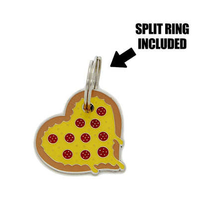 Pizza My Heart ID Tag (Free Custom Engraving!) Charms Trill Paws