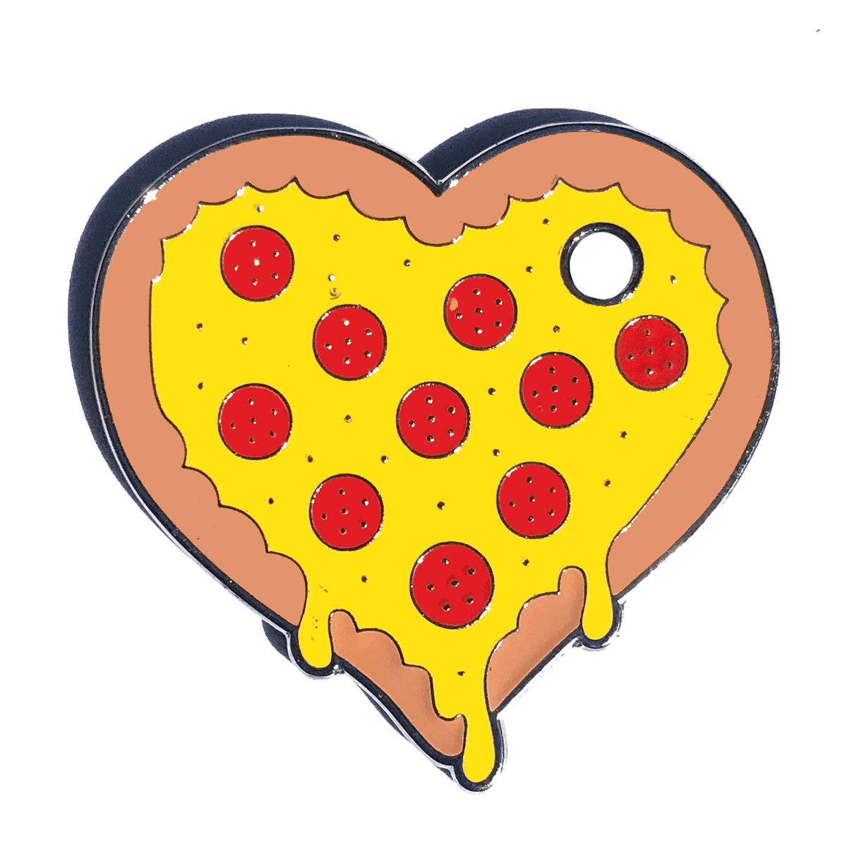 Pizza My Heart ID Tag (Free Custom Engraving!)