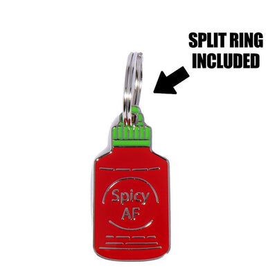 Spicy AF ID Tag (Free Custom Engraving!) Charms Trill Paws