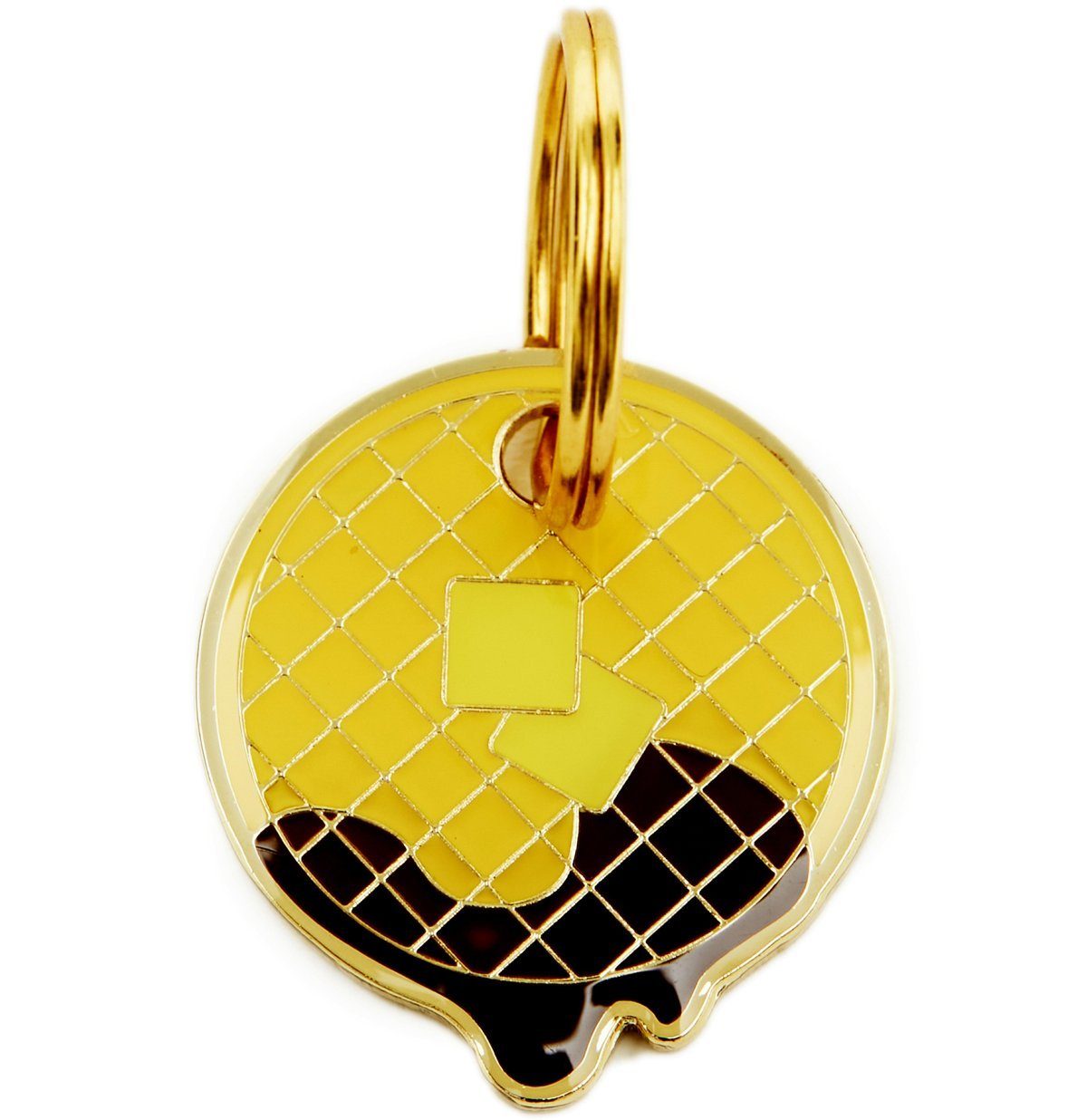 Waffle ID Tag (Free Custom Engraving!) Charms Trill Paws